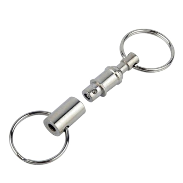 Dobbel Avtagbar Nøkkelring Sølv Avtagbar Nøkkelring Quick Relea 1pc