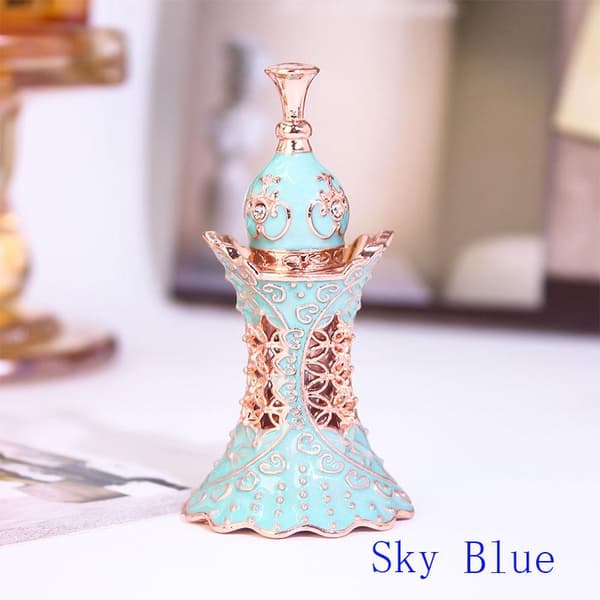 Glass Parfymeflaske Dubai Arabisk Stil Påfyllbar Tom Essens Purple