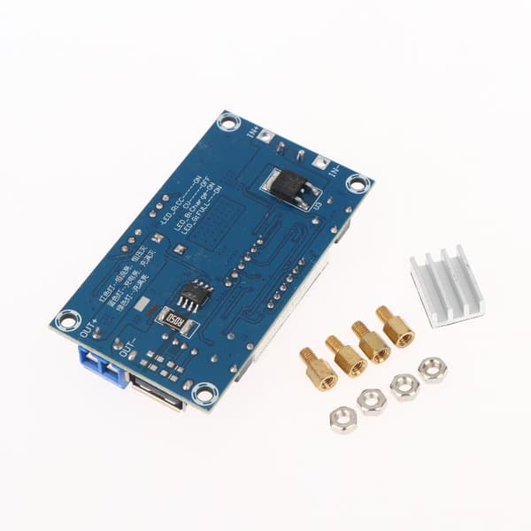 1 sæt 5A 75W XL4015 DC-DC-konverter justerbar step-down oplader