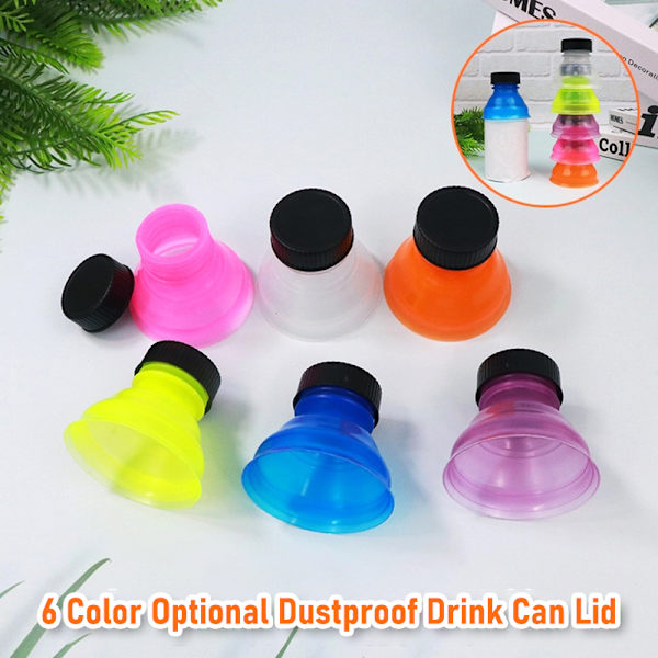 1 Stk/6 Stk Gjenbrukbar plast Lufttett lokk Flaskelokk Bokser Protecto 6Pcs/set