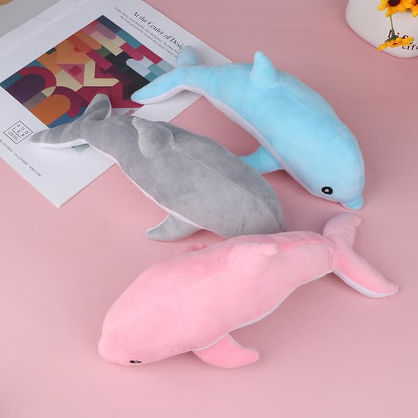 Nye 30 cm dejlige delfinplys legetøj fyldte bløde e dyredukker Pink