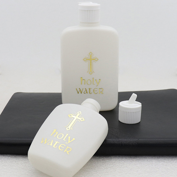 250/60/100 ml helligt vandsflaske kryds plastbeholder Christ C A