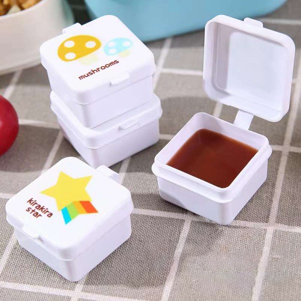 4 Stk Krydderi Flaske Mini Ketchup Salat Dressing Beholder Sau