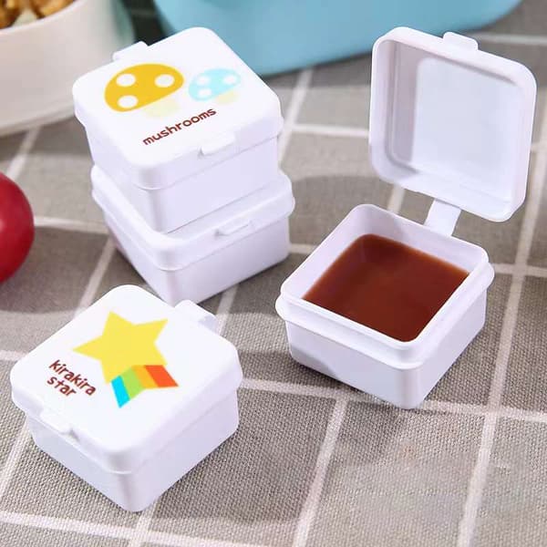 4st Kryddflaska Mini Ketchup Salladsdressing Behållare Sau