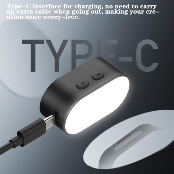 RGB-magneettinen täyttölampun vakain Live-kuvauksen valaistus TYYPPI-C RGB Fill light lamp