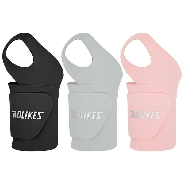 Tynd og blød håndledsstøtte håndledsbind til mænd og kvinder justerbar Pink 34cm