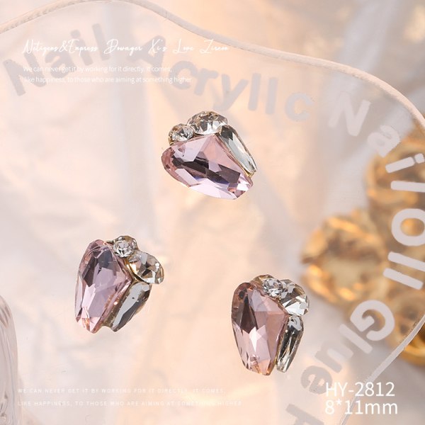 3 kpl DIY Nail Art Decoration Maillard Crystal Nail Charms Cuboi A 3Pcs