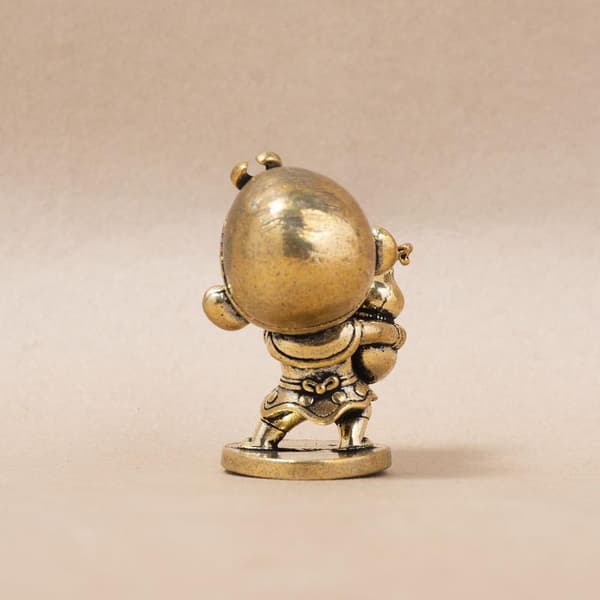 Retro messing tegneserie Sun Wukong krammer græskar figur hjemme skrivebord