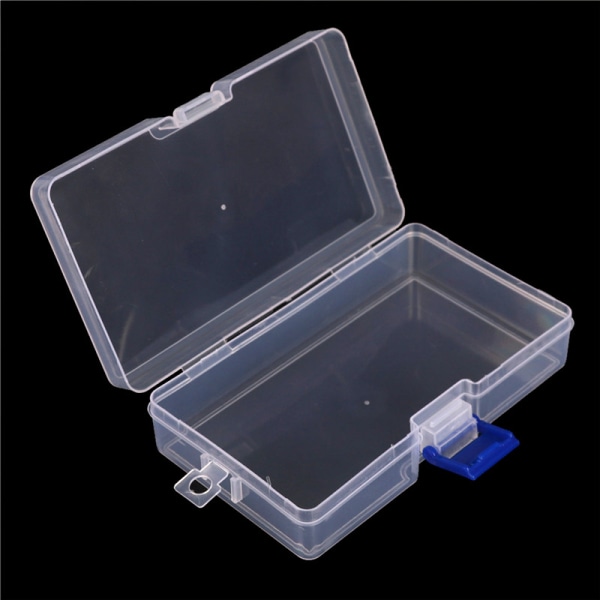 Plast klare deler Oppbevaringsboks Smykker Craft Container Organiz