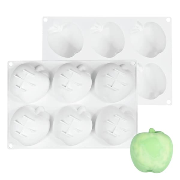 Silikonform for baking 3D fruktform sjokolade godteri såpe A2