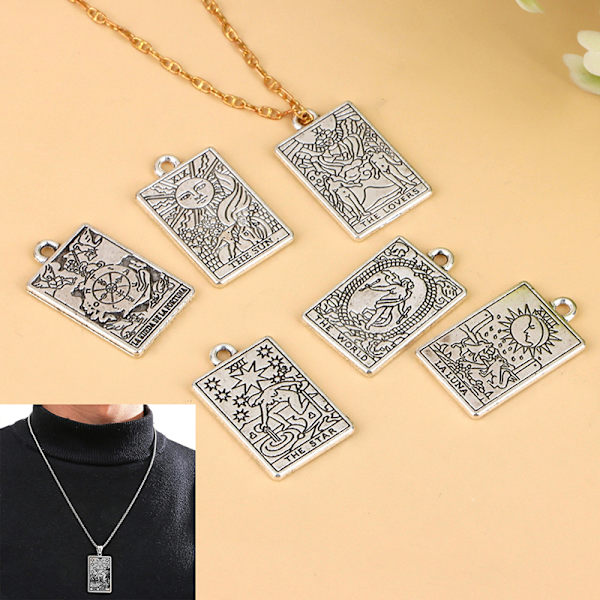 1 stk Tarot anheng DIY Witch Divination Moon Sun Charms Armbånd C