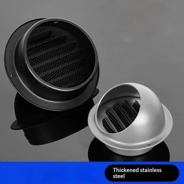 1 st 70-150 mm väggventilationshuv i rostfritt stål med B Gray 70