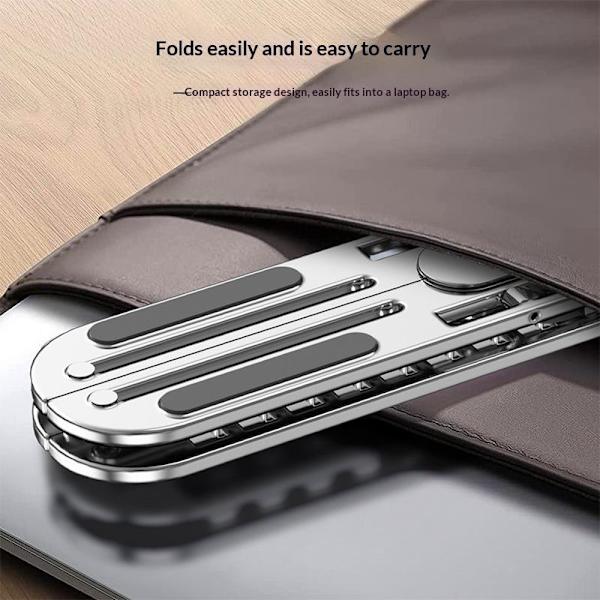 Laptopställ i aluminiumlegering justerbart hopfällbart bärbart A1