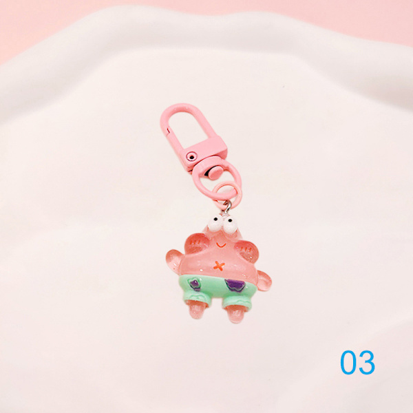 1 kpl Kawaii Spongebobed Patrick Star -avaimenperä ja sarjakuvareppu 03