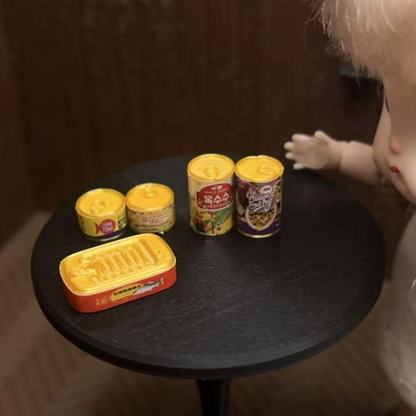 1/12 5 STK Dukkehus Miniature Leg Mini Konserves Dukke Tilbehør A2