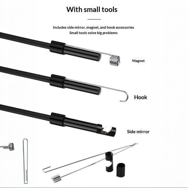 3-i-1 USB-endoskop för OTG Android-telefon 5,5 mm boroskopinspektion 100cm