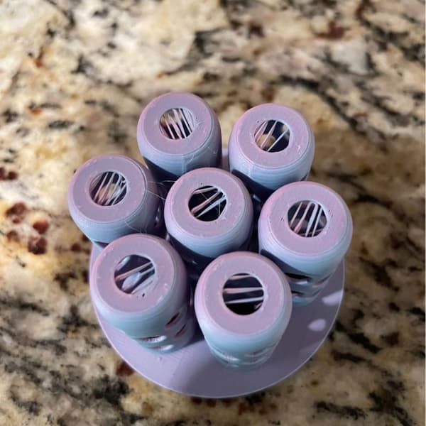1 st 3D-printad startbricka, sju-cells odlingskruka A3
