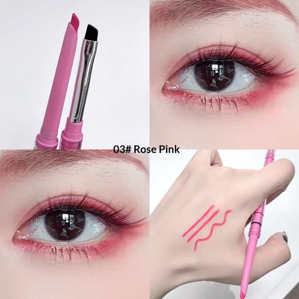 Dobbelt-hovedet Eyelinerblyant Glat Mokkabrun Blød Eyeliner A3