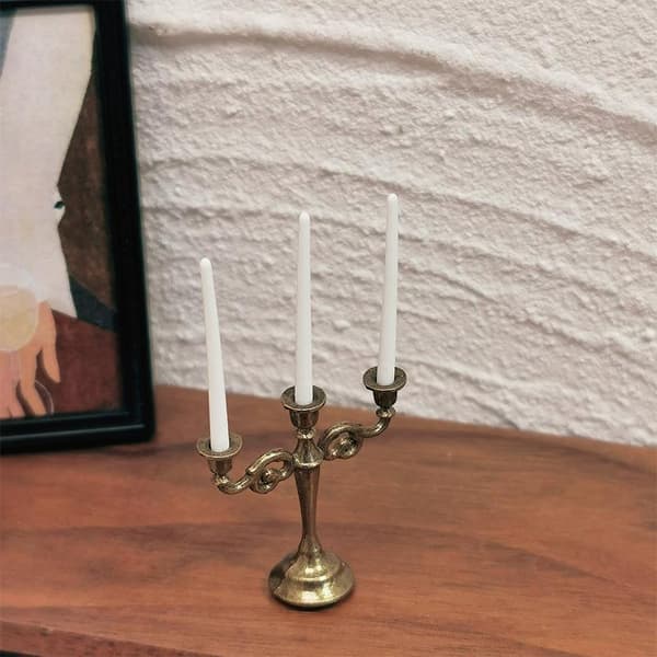 1:12 Dukkehus Mini Lysestake Lysestake Dukketilbehør A13