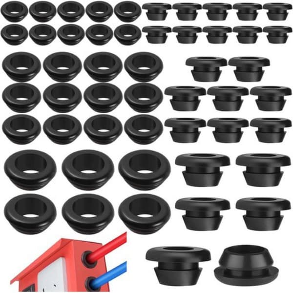 70 kpl kumiläpivientilajitelmasarja johdonsuojus kaapelointi 70pcs