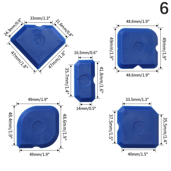 Skraberværktøj Glaslim Multi-Angle Scraper Caulk Remover til B 6
