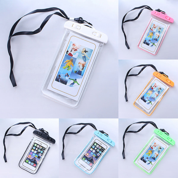 Uimakassit Vedenpitävä phone case Vedenpitävä laukku White