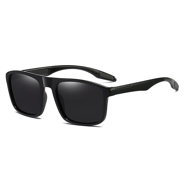 Utomhus polariserade solglasögon unisex svart båge Herr Dam UV400 A1