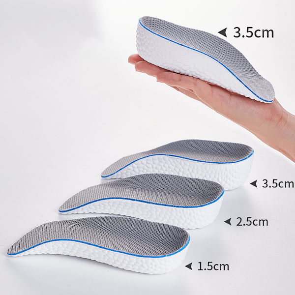 Høydeøkende innleggssåler Flat Feet Arch Support Ortopedisk Hal Gray M