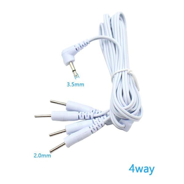 2-vejs/4-vejs stikledninger til massageapparat elektrisk muskelstimulator A4