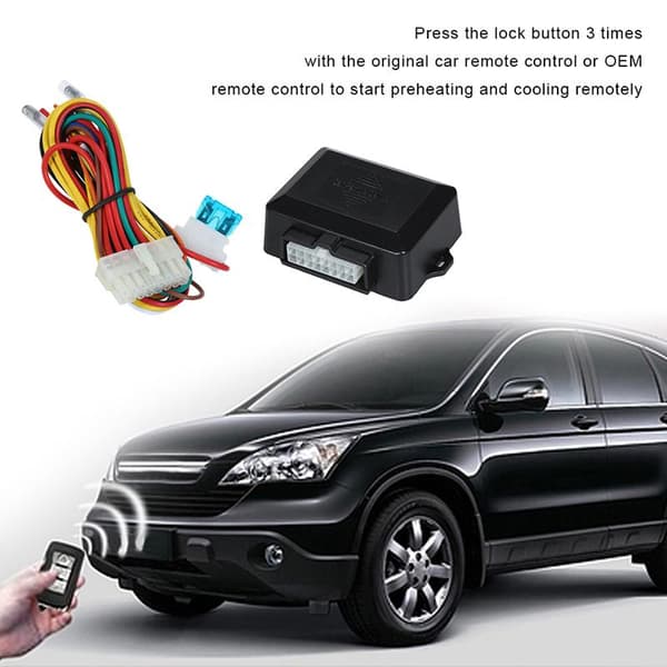 12V Universal Automatisk Vinduskontroll Black
