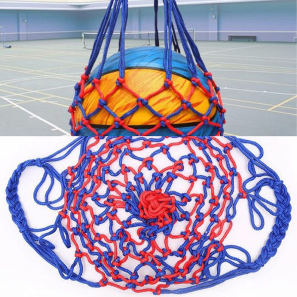 Fotbollsnätväska Nylon Fet förvaringsväska Single Ball Carry Porta E