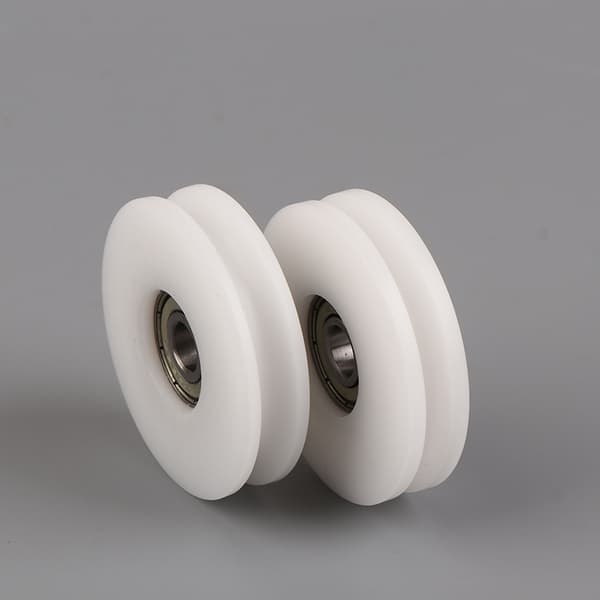 8*50*12MM U Spår Rullstyrhjul POM Nylon Spår Wire Rop 5MM