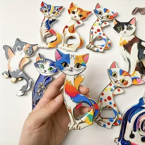 Kat Akryl Køleskabsmagnet A5