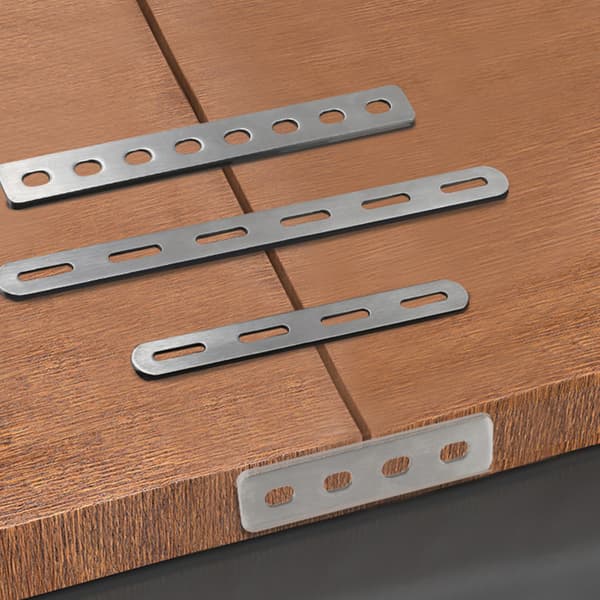 Platt hörnfäste Reparationsplatta Fästkontakt Möbler Square 16holes