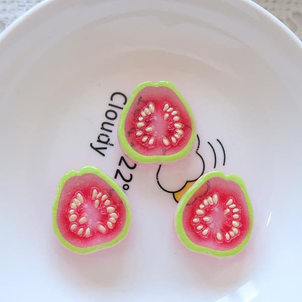 10 st Mini Kawaii e Vattenmelon Frukt Flat Baksida Cabochons Scrapb StyleI