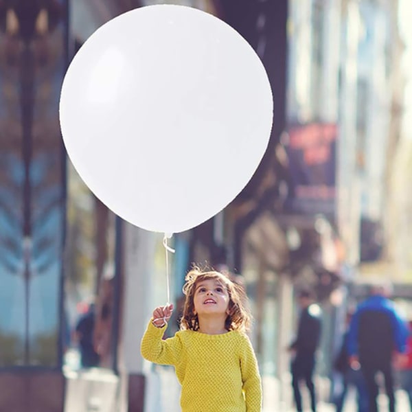 72 tums enorma ballonger Giant Latex Performance Decor Balloon Par White