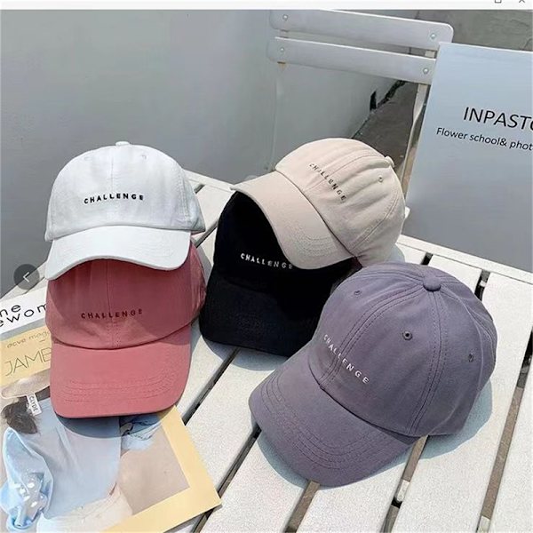 Uformell unisex brevbroderi baseballcap Fashion Sports Out Gray
