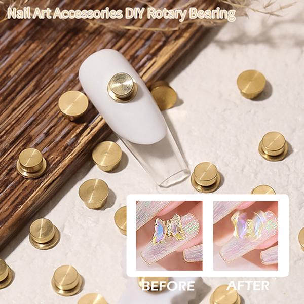 5/10 stk Manicure Roterende smykker Tilbehør Cartoon Universal 5PCS