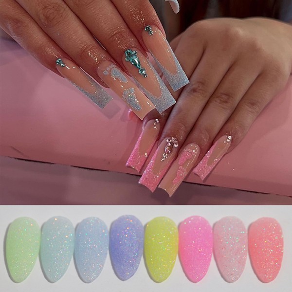 Nail Aurora Glitter Nail Shining Flour Nail Decoration Nail Pai Green