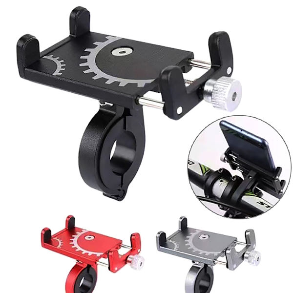 Aluminiumlegering Cykel Mobil Mobiltelefon Cykelstyre GPS Mou black