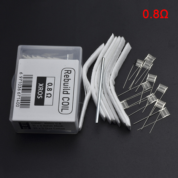 DIY Tool Rebuild Kit Mesh Coil Resistance Wire For XROS 0,8ohm 0.8Ω