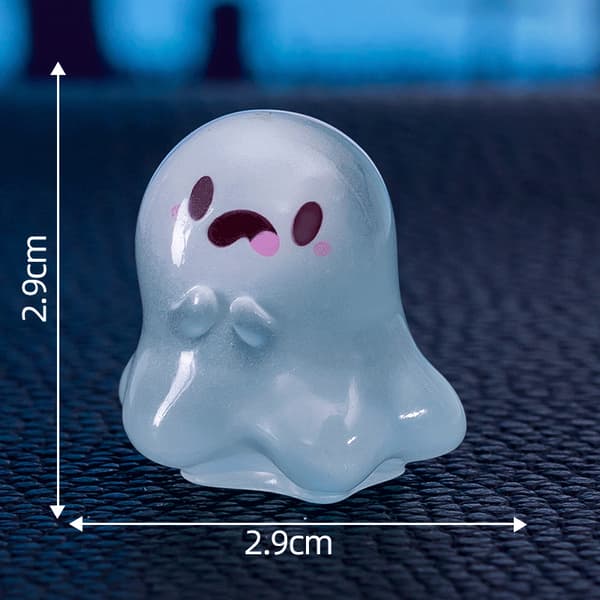 1 stk. Figur Figur Lysende Miniature Sjov Spøgelse Halloween Landskab A4
