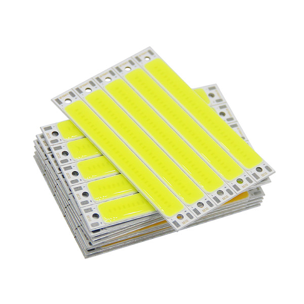 Hot rea 3V 3,7V DC 60mm 8mm LED COB Strip 3W Varm Kall Vit B cold white