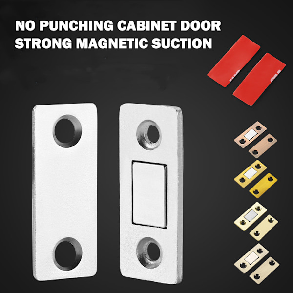 2 kpl / set Magneettinen Kaappi Lukitsee Magneettioven pysäyttimet piilossa A1