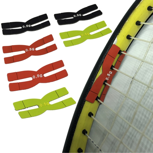 Badmintonracket Viktracket Huvud Balansremsor H-formade Ten Red