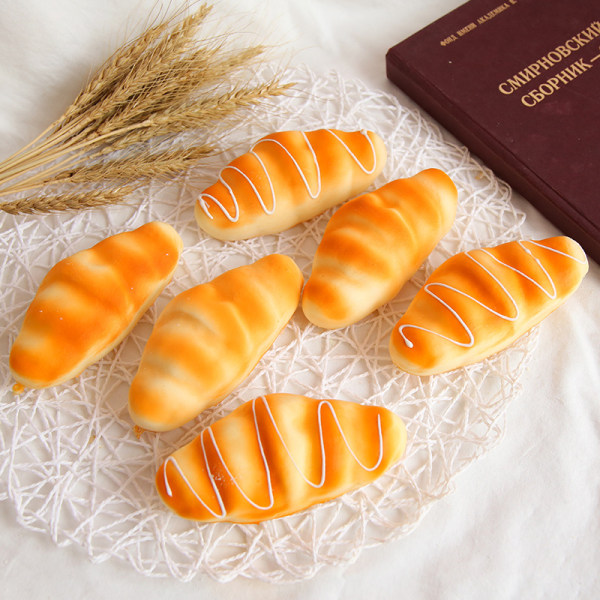 Big Croissant Slow Rebound Knip Dekompresjonsventil Leketøy Slow R A10