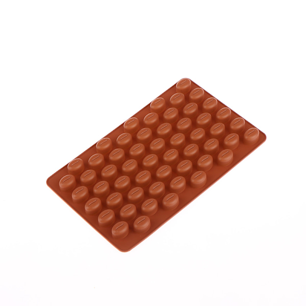 1 stk 55 hulrom kaffebønne silikon stearinlysform DIY bakeverktøy Coffee