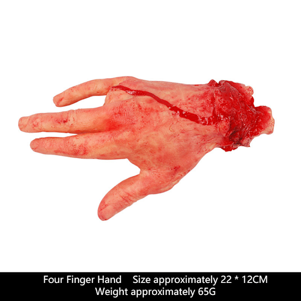 Avhuggna händer Halloween Zombie Hand Avhuggna arm rekvisita trasiga B A2