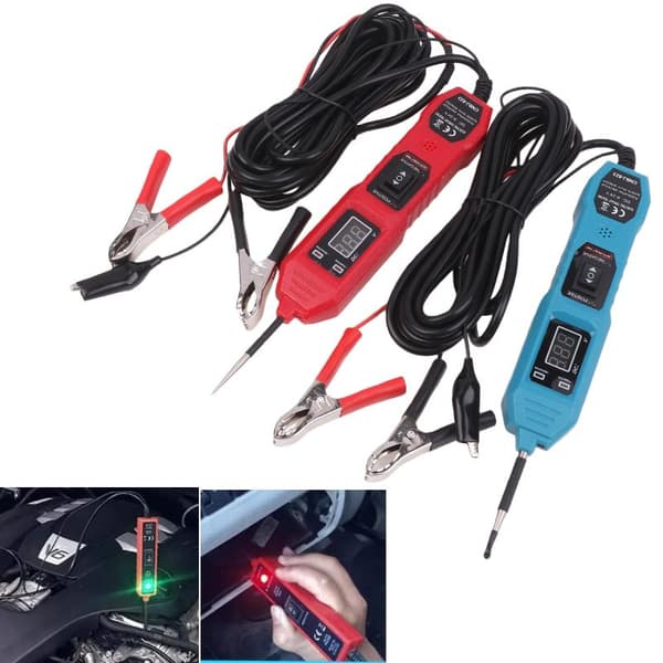 1 st Smart bilkrets testare digital multimeter sond med allt Red