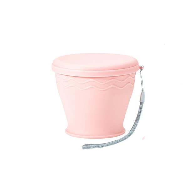 Sammenleggbar silikonkopp Pink